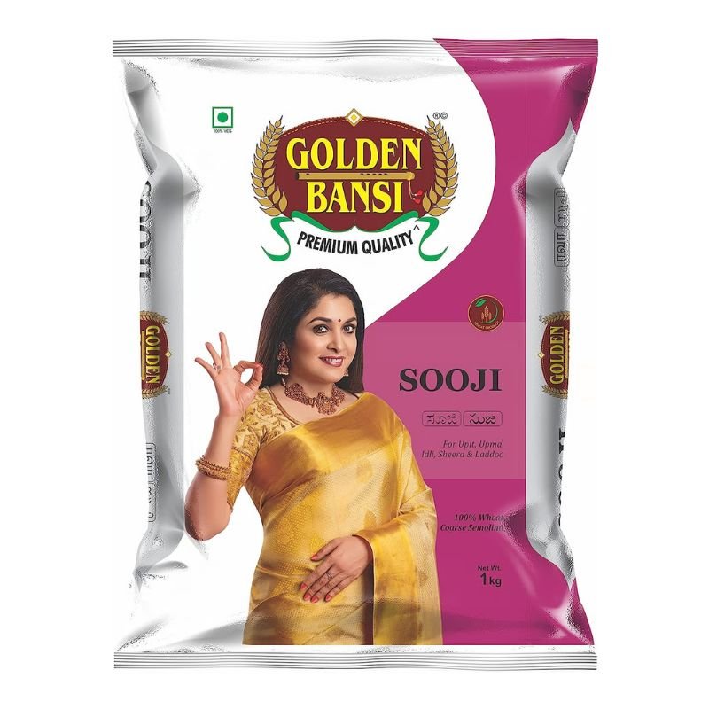 Golden Bansi Sooji, 1Kg